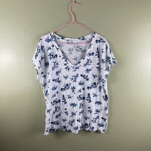 Lucky Brand floral v-neck tee